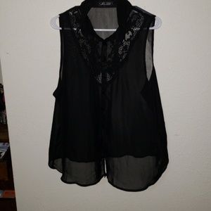 Black Lace Blouse
